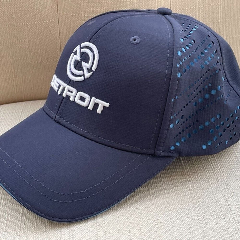 1338 Tryon Men Hat Blue Tone DETRIOT Baseball Cap hat - Picture 3 of 11